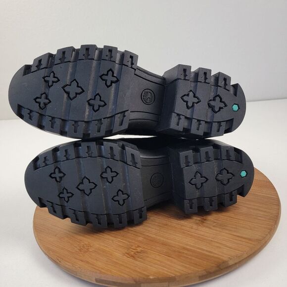 Timberland Everleigh Boot Front Zip Mid Boots Green Leather Womens 7.5 Platform - Picture 10 of 13